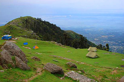 trekking to triund